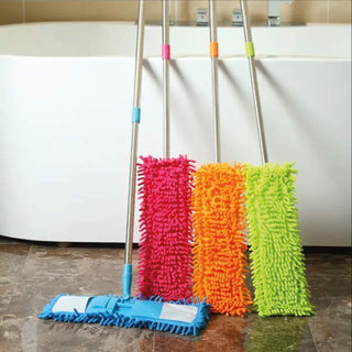 Mopa De Limpieza De Microfibra + Palo 1,15 Metros