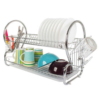 Escurridor Para Platos Dos Niveles  Con Base 39 CM