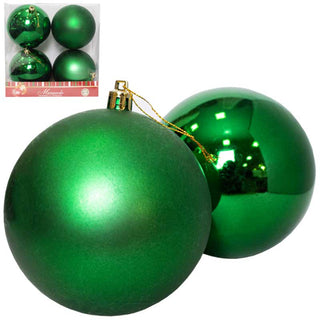 Set De Bambalinas De Navidad 10Cm Color Verde, 4 Piezas