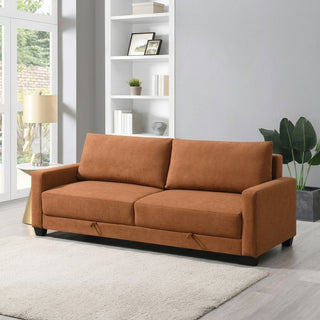 Sofá Cama 227×97×93 cm en Tela Color Terracota