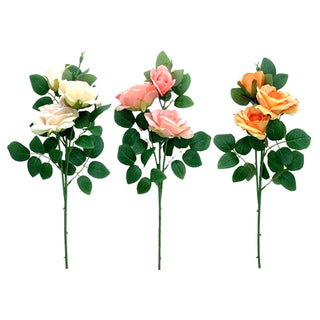 Ramo de rosa artificial 62 cm – colores surtidos