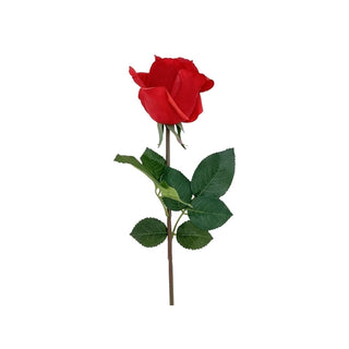 Flor rosa artificial 48 cm – rojo
