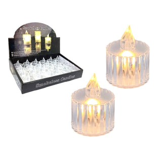 Velas LED votivo 24 piezas – luz cálida