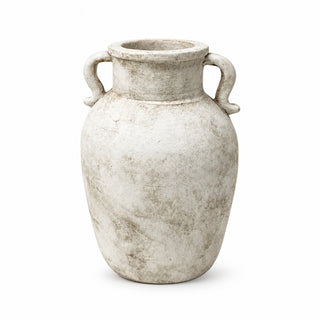 Jarrón de terracota 23 × 30 cm – crema