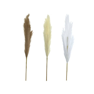 Planta artificial Pampas 100 cm – chocolate, crema, blanco