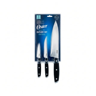 Cuchillos 3 piezas – gris / negro - Oster