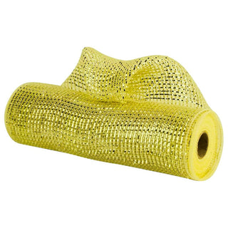 Malla De Navidad Color Dorado Metálico 15 Cm x 9 Metros