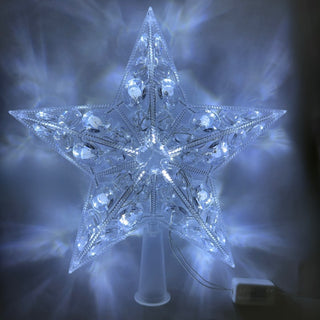 Estrella de Navidad Luz Led Color Blanco 30 Luces 22 Cm