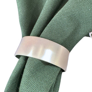 Servilletero Redondo De Metal Color Ivory 5 Cm