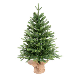 Arbol de Navidad De Mesa, Color Verde Espiga Mixta 60 Cm Con Luces a Baterias