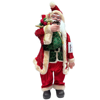 Santa Claus Musical A Cuerdas Con Regalos 72 Cm