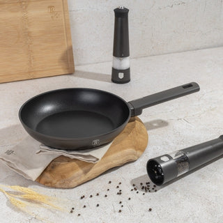 Sartén De Aluminio 28 Cm Con Revestimiento Antiadherente Colección Antracita Berlinger Haus Color Negro