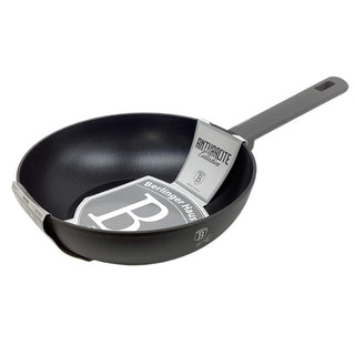 Sartén en Aluminio Forjado 28 Cm Revestimiento Antiadherente Colección Matte Black Berlinger Haus Color Negro