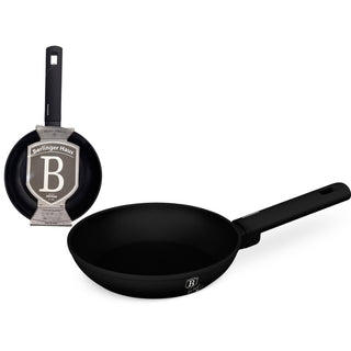 Sartén en Aluminio Forjado 28 Cm Mango Extraíble Revestimiento Antiadherente Colección Matte Black Berlinger Haus Color Negro