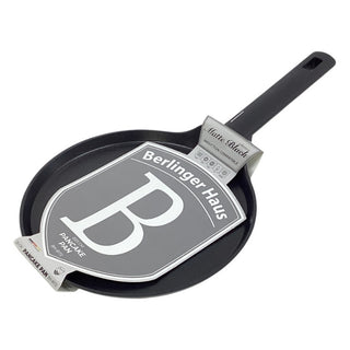 Sartén en Aluminio Forjado (Budare) Para Panqueques O Arepas 25 Cm Mango Extraíble Revestimiento Antiadherente Colección Matte Black Berlinger Haus Color Negro