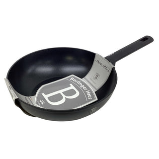 Sartén Wok en Aluminio Forjado 28 Cm Revestimiento Antiadherente Colección Matte Black Berlinger Haus Color Negro