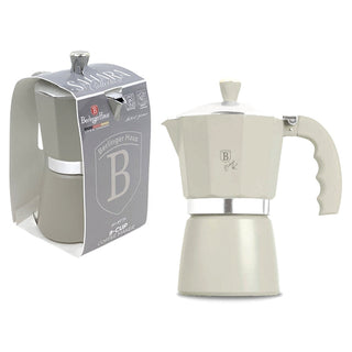 Cafetera (9 tazas) – crema / plateado