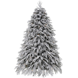 Arbol de Navidad Nevado con Luces Led, 2,13 Mts. 4.991 Puntas