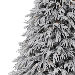 Arbol de Navidad Nevado con Luces Led, 2,13 Mts. 4.991 Puntas
