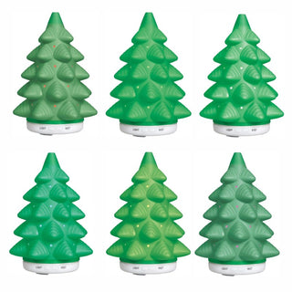Difusor de Aceites Aromáticos Arbol De Navidad 160 ML, Luz Led, 7 Colores