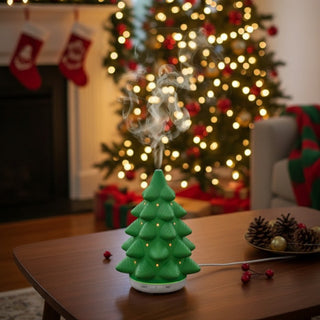 Difusor de Aceites Aromáticos Arbol De Navidad 160 ML, Luz Led, 7 Colores