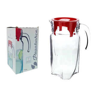 Jarra (Luna) 1750 cc – vidrio transparente / rojo