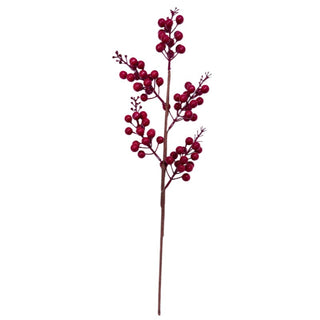 Rama De Navidad Berry Color Burgundy  50 Cm