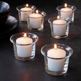 Velas De Parafina Votivo Color Blanco 10 Horas de Duración 4 Cm, Sin Perfume