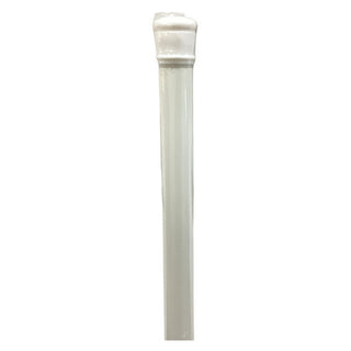 Riel Ajustable Para Cortina de Baño en Metal Color Blanco 104 cm hasta 193 cm