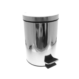 Basurero acero inoxidable  8.0 Litros – plateado / negro