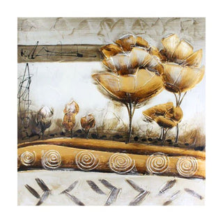 Cuadro Decorativo   Flores   80X80X2,7 CM