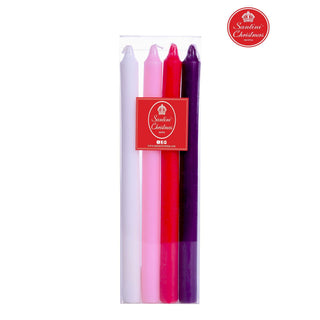 Velas de adviento 4 piezas 7.8 × 25.5 × 2 cm