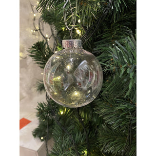 Bambalina de navidad transparente 8 cm