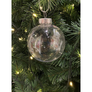 Bambalina de navidad transparente 10 cm