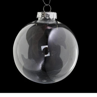 Bambalina de navidad transparente 10 cm