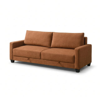 Sofá Cama 227×97×93 cm en Tela Color Terracota
