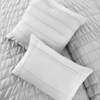 Edredón  / Queen 5 Piezas – Blanco - Microfibra