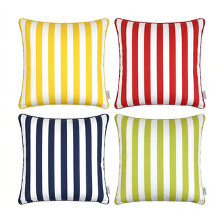 Cojín decorativo a rayas 45 × 45 cm – colores surtidos