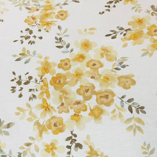 Edredón Queen 5 Piezas – Blanco / Amarillo / Verde - Microfibra