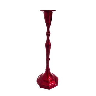 Candelabro De Metal Color Vino 26 CM