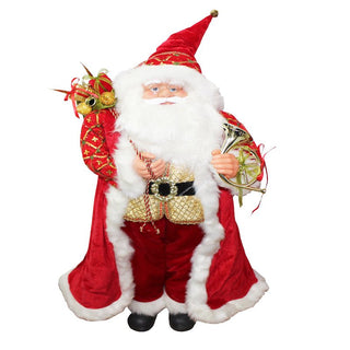 Santa Decorativo Color Rojo/Dorado 122 Cm
