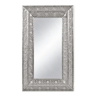 Espejo Decorativo Rectangular Color Plateado 85X53X5 CM