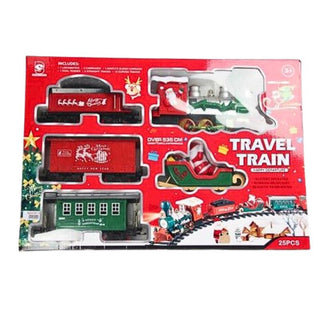 Tren De Navidad Con Pista Sonido y Luz 6 piezas 70 cm