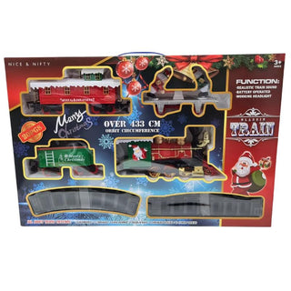 Tren De Navidad Con Pista Sonido y Luz 6 piezas 63.6 Cm