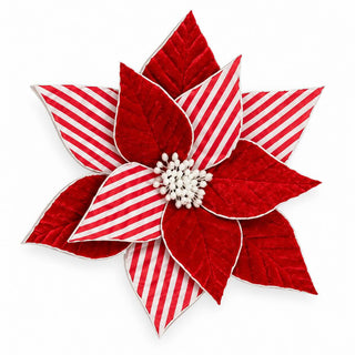 Artificial Christmas Poinsettia Flower 55cm White
