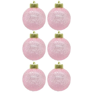 Juego De Bambalinas Rosa 6 Piezas 8 Cm