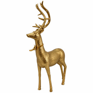 Reno decorativo navideño 41.5 cm - color dorado