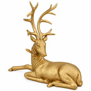 Reno decorativo navideño 30 cm - color dorado