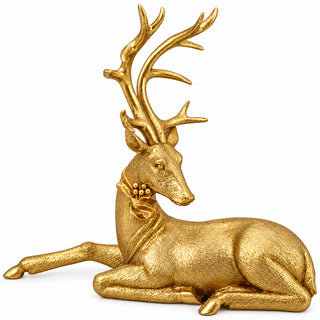 Reno decorativo navideño 30 cm - color dorado