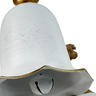 Campana decorativa de metal 83 cm - color blanco